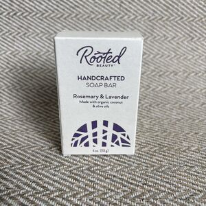 Rooted Beauty Handcrafted Soap Bar Rosemary And Lavender New In Box